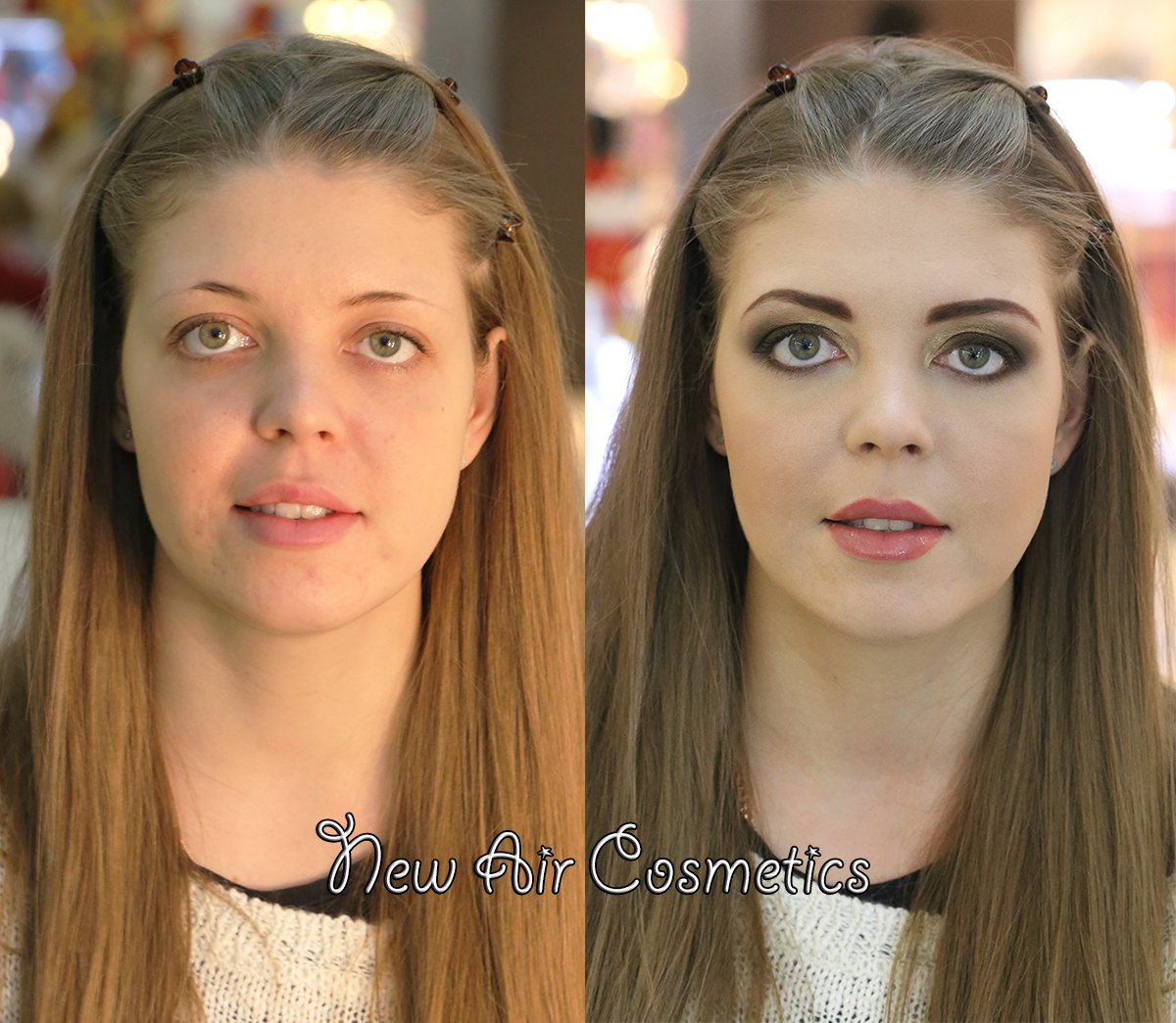 идея макияжа, до и после, преображение, before after makeup, newaircosmetics